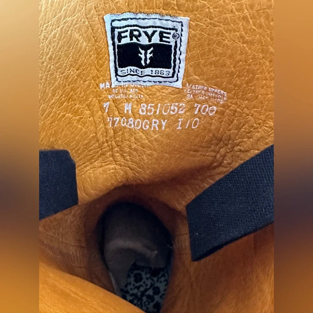 FRYE low heel Over‎ the Knee Tall Campus Boots RARE Blue size 7